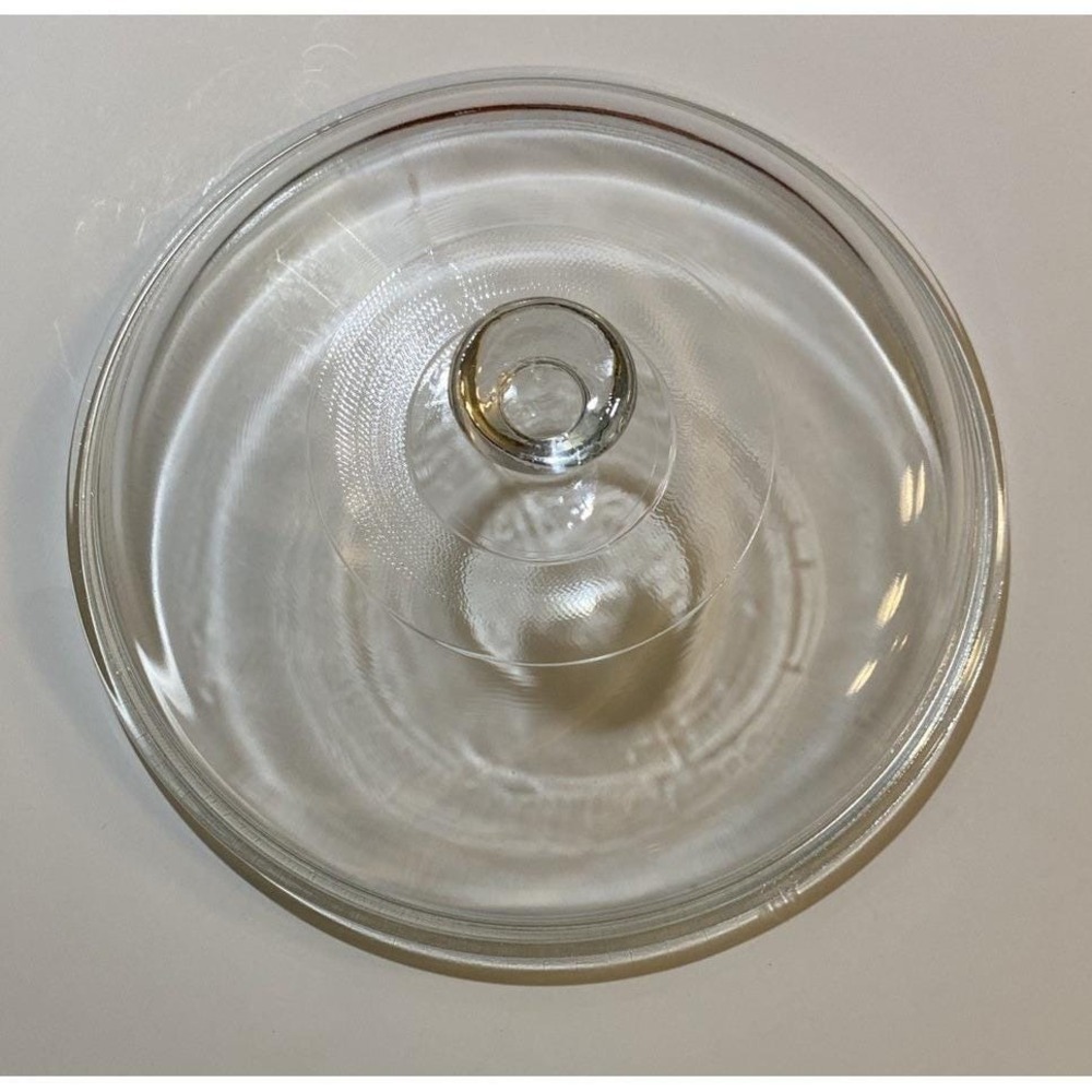 Vtg.‎ Pyrex 408 Clear Glass Replacement Lid Round 8.75" Overall VGC